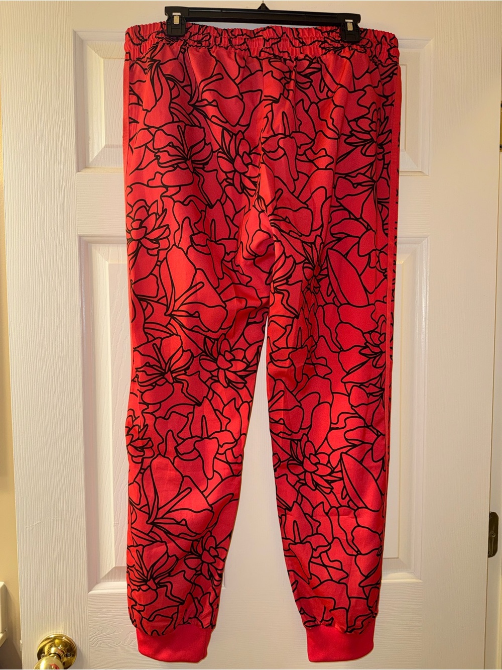 Pharrell Williams x Adidas Black Floral Red Track Pants - Picture 2 of 4